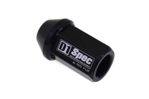 Kute Nakrętki D1Spec Alu M12x1,25 37mm Czarne
