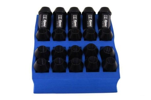 Kute Nakrętki D1Spec Alu M12x1,25 37mm Czarne