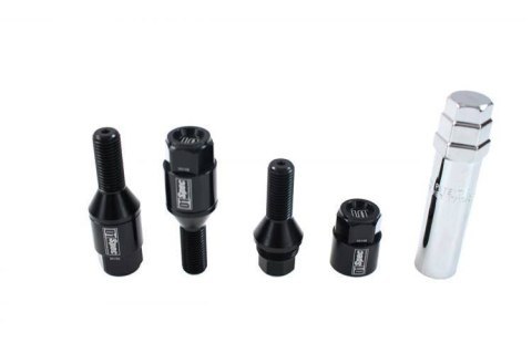 Śruby do kół D1Spec Heptagon 2w1 Stal M12x1,5 28mm Stożek Czarne