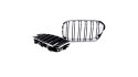 Grill BMW 1 F20 F21 Facelift podwójne żeberka Chrome & Black
