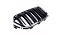 Grill BMW 1 F20 F21 Facelift podwójne żeberka Chrome & Black