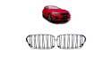 Grill BMW 1 F20 F21 Facelift podwójne żeberka Chrome & Black