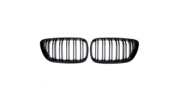 Grill BMW 2 F22 F23 podwójne żeberka Matt Black