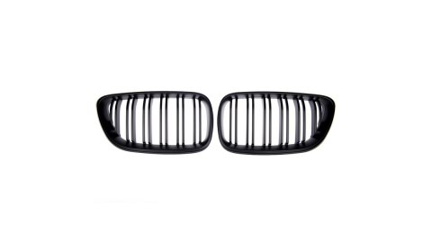 Grill BMW 2 F22 F23 podwójne żeberka Matt Black