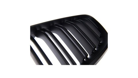 Grill BMW 2 F22 F23 podwójne żeberka Matt Black
