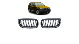 Grill BMW X3 E83 pojedyncze żeberka Gloss Black