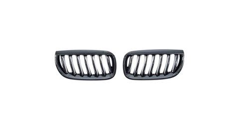 Grill BMW X3 E83 pojedyncze żeberka Gloss Black