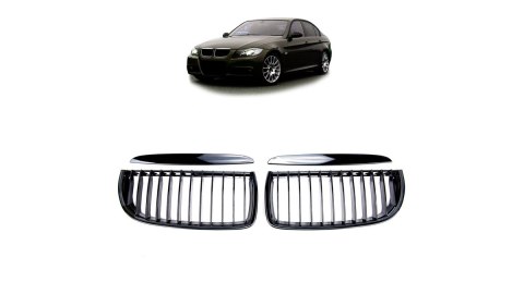 Grill BMW 3 E90 E91 pojedyncze żeberka Gloss Black