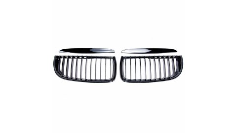 Grill BMW 3 E90 E91 pojedyncze żeberka Gloss Black