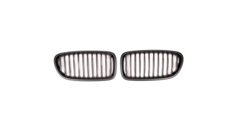 Grill BMW 5 F10 F11 pojedyncze żeberka Matt Black