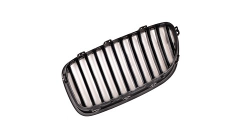 Grill BMW 5 F10 F11 pojedyncze żeberka Matt Black