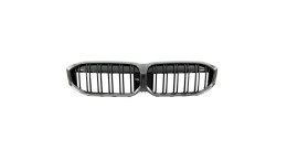 Grill BMW 5 G30 F90 G31 Facelift podwójne żeberka Carbon Look