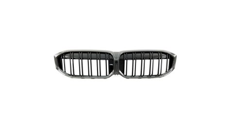 Grill BMW 5 G30 F90 G31 Facelift podwójne żeberka Carbon Look