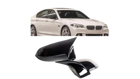 Nakładki lusterek BMW 5 F10 F07 F11 F13 F12 F06 7 F01 F02 F03 F07 Facelift Gloss Black