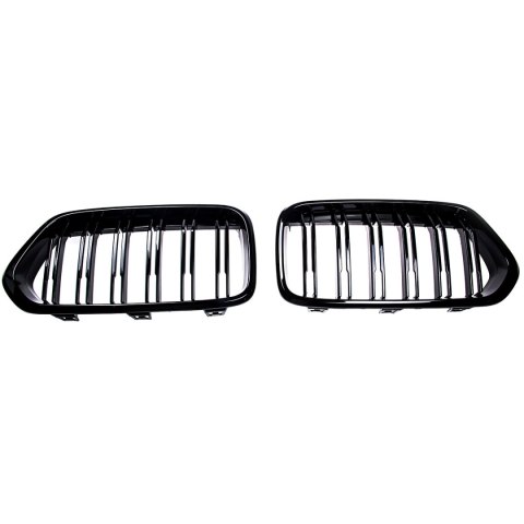 Grill BMW X2 F39 Podwójne żeberka Gloss Black