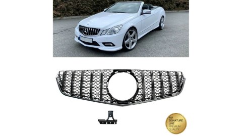 Grill Mercedes-Benz E C207 A207 GT Chrome & Black USZKODZONY