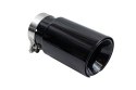 Końcówka tłumika 101mm wejście 76mm Gloss Black