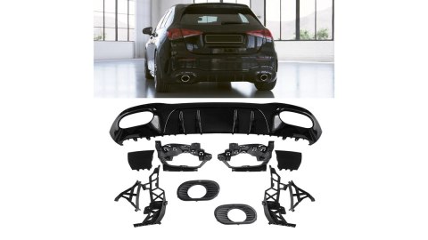 Dyfuzor Mercedes-Benz A W177 Tył Gloss Black
