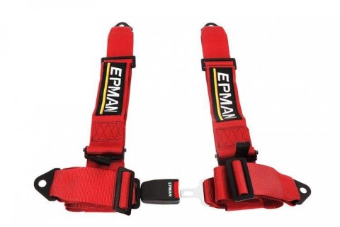 Pasy sportowe 4p 3" Epman Czerwone