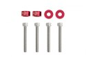 Śrubki, podkładki ozdobne M6x1.0 45mm JDM Red