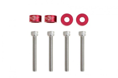 Śrubki, podkładki ozdobne M6x1.0 45mm JDM Red