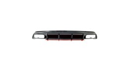 Dyfuzor Mercedes-Benz A W176 Facelift Tył Gloss Black + Red