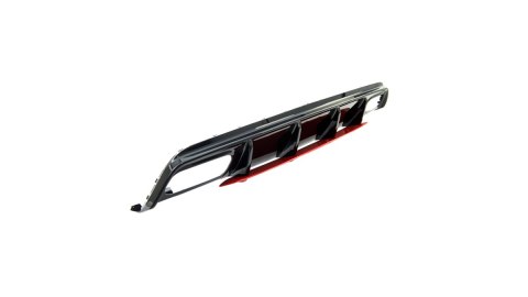 Dyfuzor Mercedes-Benz A W176 Facelift Tył Gloss Black + Red