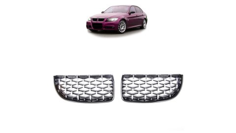 Grill BMW 3 E90 E91 Gloss Black & Chrome