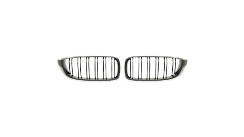 Grill BMW 4 F32 F82 F33 F83 F36 podwójne żeberka Carbon Look