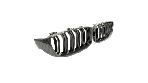 Grill BMW 4 F32 F82 F33 F83 F36 podwójne żeberka Carbon Look