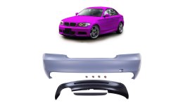 Zderzak BMW 1 E82 E88 Tył z dyfuzorem