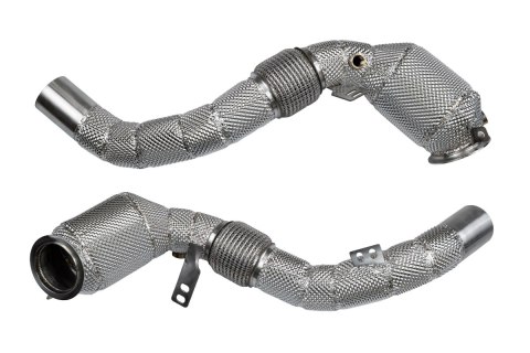 Downpipe BMW F85 F86 X5M X6M S63 4.4 V8 200Cell Heat Shield