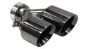 Końcówka Tłumika Typ:32 89mmx2 wejście 76mm Black Chrome Zestaw