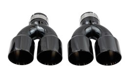 Końcówka Tłumika Typ:36 101mmx2 wejście 67mm Black Chrome Zestaw