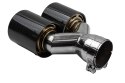 Końcówka Tłumika Typ:50 101mmx2 wejście 76mm Carbon Gloss Zestaw