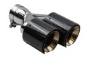 Końcówka Tłumika Typ:50 89mmx2 wejście 70mm Carbon Gloss Zestaw