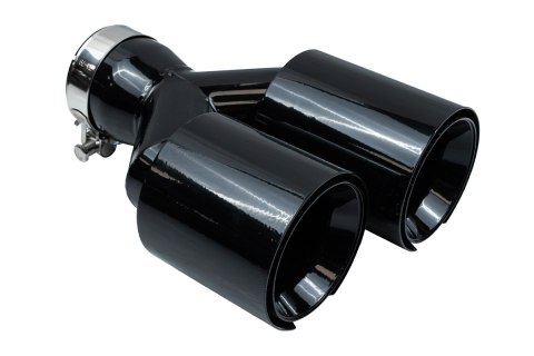 Końcówka Tłumika Typ:52 101mmx2 wejście 70mm Black Chrome Zestaw