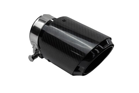 Końcówka Tłumika Typ:55 101mm wejście 76mm Carbon Gloss