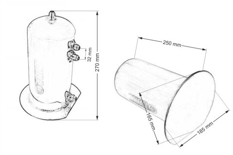 Zbiornik Paliwa Swirl Pot 2,5L TurboWorks typ2