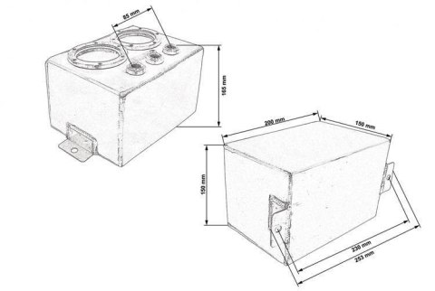 Zbiornik Paliwa Swirl Pot 3L TurboWorks na 2 pompy (w zestawie)