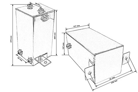 Zbiornik Paliwa Swirl Pot 4L TurboWorks z przyłączami AN6