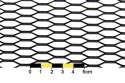 Siatka ALU Honey Comb Black 120x20cm 21x6mm