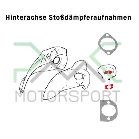 Wzmocnienie BMW 3 E36 Nadwozie Zestaw