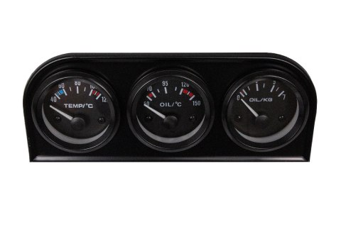 Zestaw wskaźników KET 3w1 Oil Temp, Water Temp, Oil Press