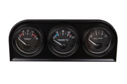 Zestaw wskaźników KET 3w1 Volt, Water Temp, Oil Press