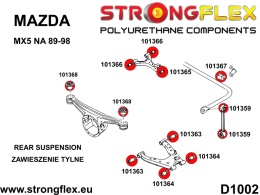 Tuleja mocowania tylnego dyferencjału SPORT - Mazda MX-5 / Miata / Roadster