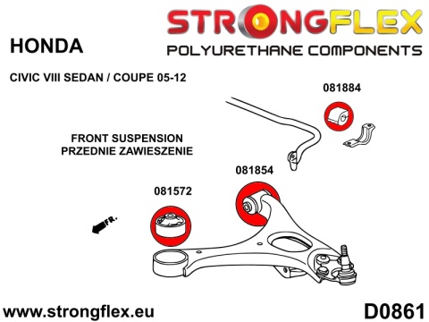 Zestaw przedniego zawieszenia - Honda Civic