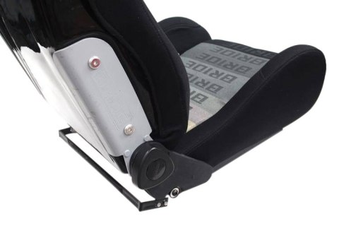 Fotel sportowy CUGA Welur Bride Czarno-Szary