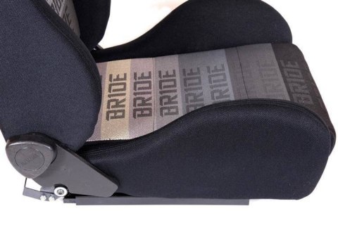 Fotel sportowy K700 Welur Bride Czarny