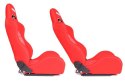 Fotel sportowy K700 Welur Bride Czerwony